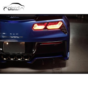 Rear Bumper Lip <b>Diffuser</b> Carbon Fiber Rear Splitter for Chevrolet Corvette C7 Z06 2013+ - Product Image 1