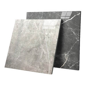 Venta al por mayor 600x600 Porcelanto Azulejos de porcelana de mármol blanco estándar brillante Azulejo de cerámica de pared negra para piso - Product Image 1