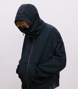 Sudadera con Capucha Oversize de Alta Calidad para Hombre, 100% Algodón de 350 g/m², con Cremallera Completa, Estampado Serigrafiado, Transpirable, para Otoño - Product Image 2