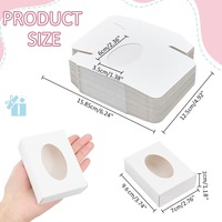 Boîte à savon en papier d'art blanc de luxe avec poignée, impression personnalisée, matériaux recyclables, fermeture automatique haut et bas
