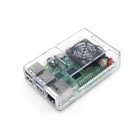 Boîtier de protection transparent en plastique ABS pour Raspberry Pi 4ème génération Raspberry Pi 4B, boîte fixe pour carte mère