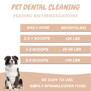 Poudre de nettoyage dentaire pour chiens OEM ODM avec vitamines pour un nettoyage facile des dents, une haleine fraîche et un nettoyage buccal sec - 90g - Product Image 2