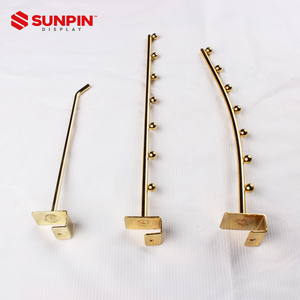 Hot bán siêu thị bán lẻ Treo Kim Loại slatwall gridwall hiển thị Pegboard phụ kiện Kệ Tấm tường móc hiển thị móc - Product Image 2