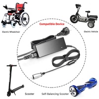 Chargeur de batterie au lithium 42V 2A avec protection SCP OTP OVP pour scooter, vélo électrique, vélo électrique, chargeur rapide 84W