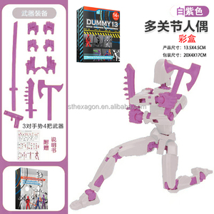Manichino 3D Robot 13, Action Figure Animata in PVC, Giocattolo per Ragazzi con Articolazioni Multiple, Regalo Gadget per Bambini - Product Image 4
