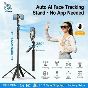 ไม้เซลฟี่อลูมิเนียมระดับมืออาชีพ 1.63 ม. พร้อมระบบติดตาม AI ควบคุมด้วยรีโมทไร้สาย ขาตั้งแข็งแรงสำหรับ TK Influencer - Product Image 1