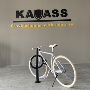 <span class=keywords><strong>Anneau</strong></span> et poste Stylebollard 2 capacité de vélo revêtement en poudre noire porte-vélo supports de stationnement pour vélos - Product Image 2