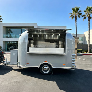 Nuevo Remolque de Acero Inoxidable Estilo Vintage para Venta de Pizza, Barra de Cerveza Móvil con Ruedas, Carrito de Comida en Venta - Product Image 2