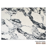 Panneau mural en pierre artificielle RUNPIN 0 silice, dalle en pierre de quartz, grande dalle, style moderne poli, comptoirs en quartz pour cuisines