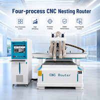 Routeur CNC de nesting à quatre processeurs Shandong Chenmai, avec table robuste et précision élevée pour le travail des portes d'armoires