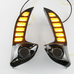 Feu de jour LED drl pour <span class=keywords><strong>toyota</strong></span> vios <span class=keywords><strong>yaris</strong></span> <span class=keywords><strong>2020</strong></span> 2021 2022 clignotant dynamique jaune voiture DRL feu antibrouillard lumière de jour - Product Image 6
