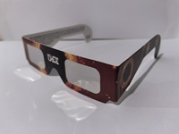 Lunettes d'éclipse solaire en papier imprimées avec logo personnalisé, certifiées CE et ISO, 405x37mm, pour activités de plein air, promotionnelles, vente chaude, directement de l'usine