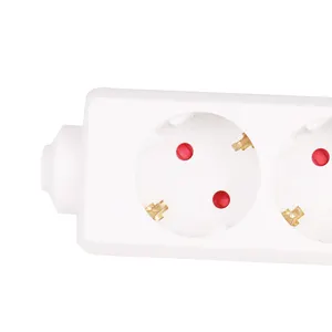 HAOYONG Customized 3 Way Euro Extension Socket with Grounding High Demand Products China Supply Power Strip