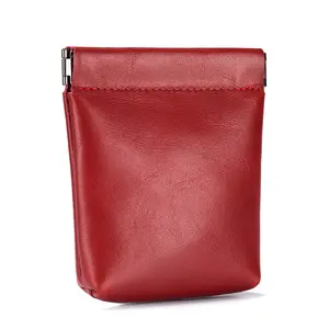 USENGKA Genuine Leather Mini Coin Purse Small Storage Bag Earphone Bag Pouch