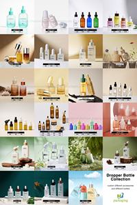 Flacon compte-gouttes en verre au design unique et nouveau, <span class=keywords><strong>15</strong></span> ml, 30 ml, 1 oz, avec bouchon à vis en or rose et argent pour sérum, huile essentielle, usage cosmétique - Product Image 6