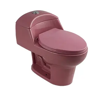 卫生洁具马桶/脸盆/女性坐浴盆，红色马桶俄罗斯风格的倒水马桶