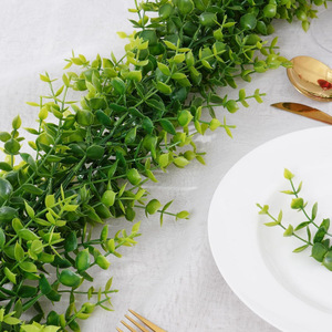 180Cm Màu Xanh Lá Cây Đám Cưới Tạ Ơn Vòm Trang Trí Cross-Biên Giới Nhân Tạo Bạch Đàn Cây Nho Cây Xanh Nhà Máy Thân Thiện Với Môi Nhựa - Product Image 3