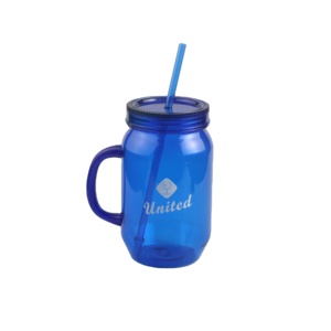 Grands bocaux en plastique Mason de 26 oz, sans BPA, personnalisés, à large ouverture, avec poignée et couvercle - Product Image 5