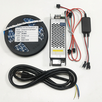 Tira de LED RGB direccionable de 12V, kit de 10 metros, programación rápida para teléfonos móviles, control por aplicación para hacer letreros publicitarios