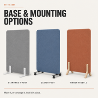 Cloison acoustique autoportante PET, écran acoustique absorbant le son pour bureau à plan ouvert, taille personnalisée