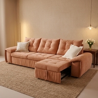 Klappbares Schlafsofa Push-Pull für Kleine Familien Multifunktionales 1,5M Modernes Schlafsofa