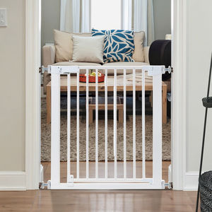 Auto Close Dog&amp; Baby Safety <strong>Gate</strong> for the House Easy Install Pressure Mounted Baby Safety <strong>Gates</strong> for Doorways Walk Through <strong>Gates</strong> - Product Image 1