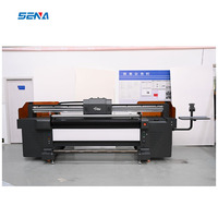 Impresora de inyección de tinta UV de Material flexible híbrido de 1800mm de ancho para Banner, alfombra de lona, máquina de película adhesiva de cuero con suave gratis