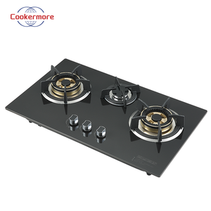 3-Burner gas cookertop với kính cường lực được xây dựng trong cài đặt bếp với tự động đánh lửa bếp gas - Product Image 2