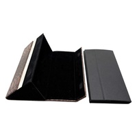 Accessoires de lunettes haut de gamme étui à lunettes en cuir de Style d'affaires de luxe étui à lunettes optique Portable lampe de lecture