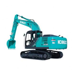 Excavadora de cadenas japonesa Kobelco SK200-8: Maquinaria de construcción de súper rendimiento con componentes principales: motor, bomba y caja de cambios. - Product Image 1