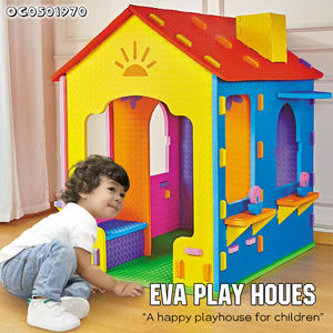 Kit de bloques de construcción de casa de juguete de espuma <span class=keywords><strong>Eva</strong></span> móvil de autoensamblaje grande personalizado para niños, casa de juego de rol de lujo con sillas - Product Image 2