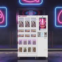 Distributeur automatique de sex toys certifié CE ISO9001 pour adultes, préservatifs, capacité de 17 pièces, écran tactile (22 pouces), paiement multiple