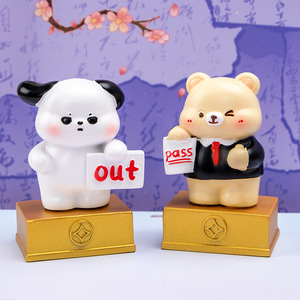 Série de figurines en résine pour le bureau, boîte mystère, figurine mignonne, décoration de bureau, cadeau - Product Image 3