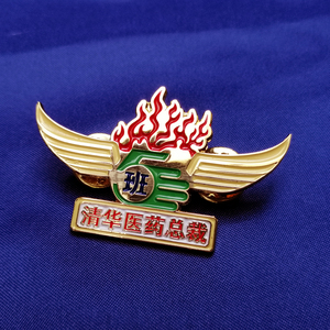 Op maat gemaakte mode speldbadge van zinklegering, milieuvriendelijke strassversiering, UV-print, laklaag, voor reclamegebruik - Product Image 4