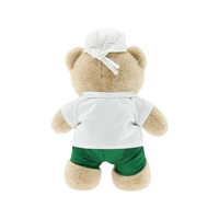 Ours en peluche en peluche personnalisé étudiant et image de chef doux en peluche ours en peluche mascotte de restaurant comme cadeau