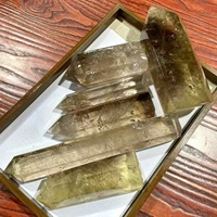 Prix d'usine – Points de cristal naturels de guérison : Tour de quartz fumé et citrine fumée naturelle avec pointe arc-en-ciel pour la décoration