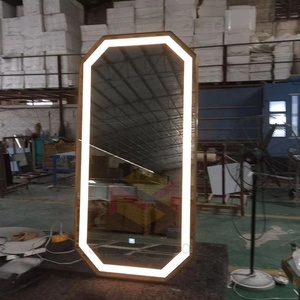 Tuyệt vời giá thấp từ Trung Quốc gương nhà máy bán buôn Chiều dài mặc quần áo khung gương đầy đủ chiều dài Led Gương cho Thẩm mỹ viện - Product Image 4