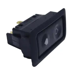 6Pin DC 12V 24 V Black Car Power Window Switch With Green Lamp Universal 20A