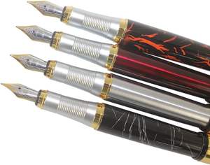 4 Pcs Jinhao 250 Luxury Beautiful White Stripe Classic Golden Clip Calligraphy & Art <span class=keywords><strong>Stylo</strong></span> plume pour cadeau souvenir - Product Image 2