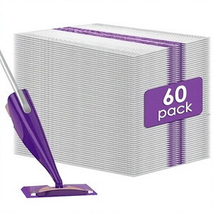 60 recharges de tampons de serpillière jetables en microfibre <span class=keywords><strong>WetJet</strong></span> - Tampons de remplacement durables multi-surfaces pour le nettoyage des sols <span class=keywords><strong>WetJet</strong></span> - Product Image 3