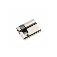 Cylindre de serrure de porte haute sécurité 40 mm profil européen double face à clé demi-creuse en laiton pour serrures à broches