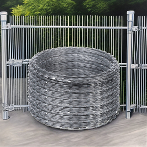 Fil barbelé <span class=keywords><strong>concertina</strong></span> galvanisé BTO-22 de 450 mm, prix usine, personnalisé pour clôtures de sécurité - Product Image 2
