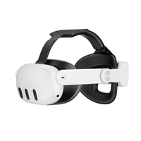 Tali kepala untuk Meta Quest 3 spons hiasan kepala Headset pengisi daya untuk Meta 3 dapat disesuaikan Built-in 6000mAH tali baterai untuk Meta 3