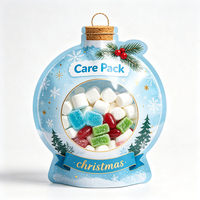 Sacs en forme de Noël en gros, emballages de bonbons recyclables pour décorations de fêtes, cadeaux pour enfants, friandises