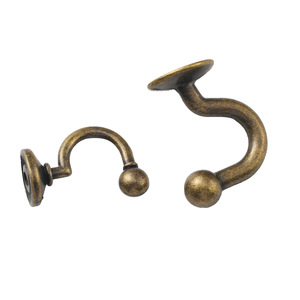 Antique Bronze <b>Wall</b> <b>Hooks</b> Zinc Alloy Round Shape <b>For</b> Coat And Cap Cabinet Use Behind Doors On <b>Walls</b> Mounting Type B422 - Product Image 5