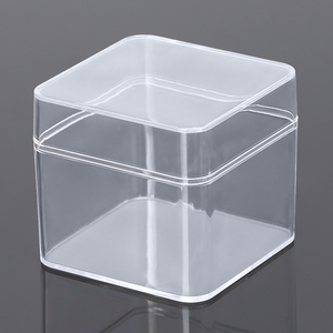 SUNSHING Personalised Wedding Candy Box Acrylic Coconut Dessert Container with Lid Clear Gemstone Display Boxes Square Case - Product Image 4