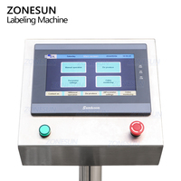 ZONESUN ZS-TB823F automatique Horizontal Anti inviolable autocollant adhésif Tube rond flacon coin étiqueteuse