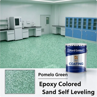 Résine époxy liquide auto-nivelante pour revêtement de sol en sable coloré sans joint pour garage et allée