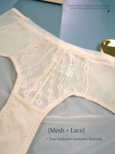 Wholesale High Quality Women Underwear Nude Feeling Silk Crotch Lightweight Mesh Design <b>Lace</b> <b>Panties</b> - Product Image 4