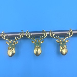 Zinc Alloy Deer Head Furniture Handle <b>Cabinet</b> Drawer Novelty Shape <b>Rustic</b> Design Durable - Product Image 1